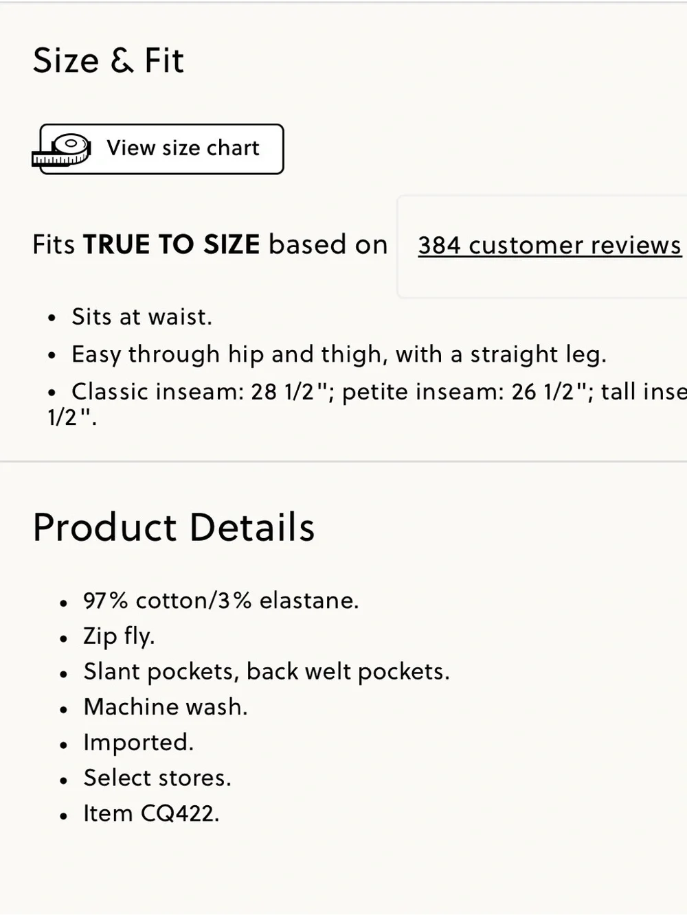 J Crew Everyday Chino Pant